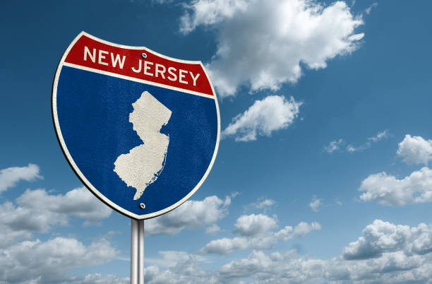 New Jersey interstate highway entry sign